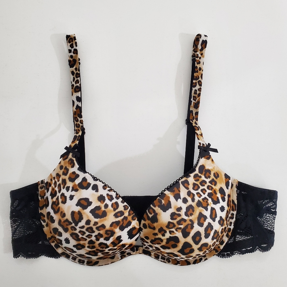 La Senza Animal Print Padded Strap Bras Women's Size 32B